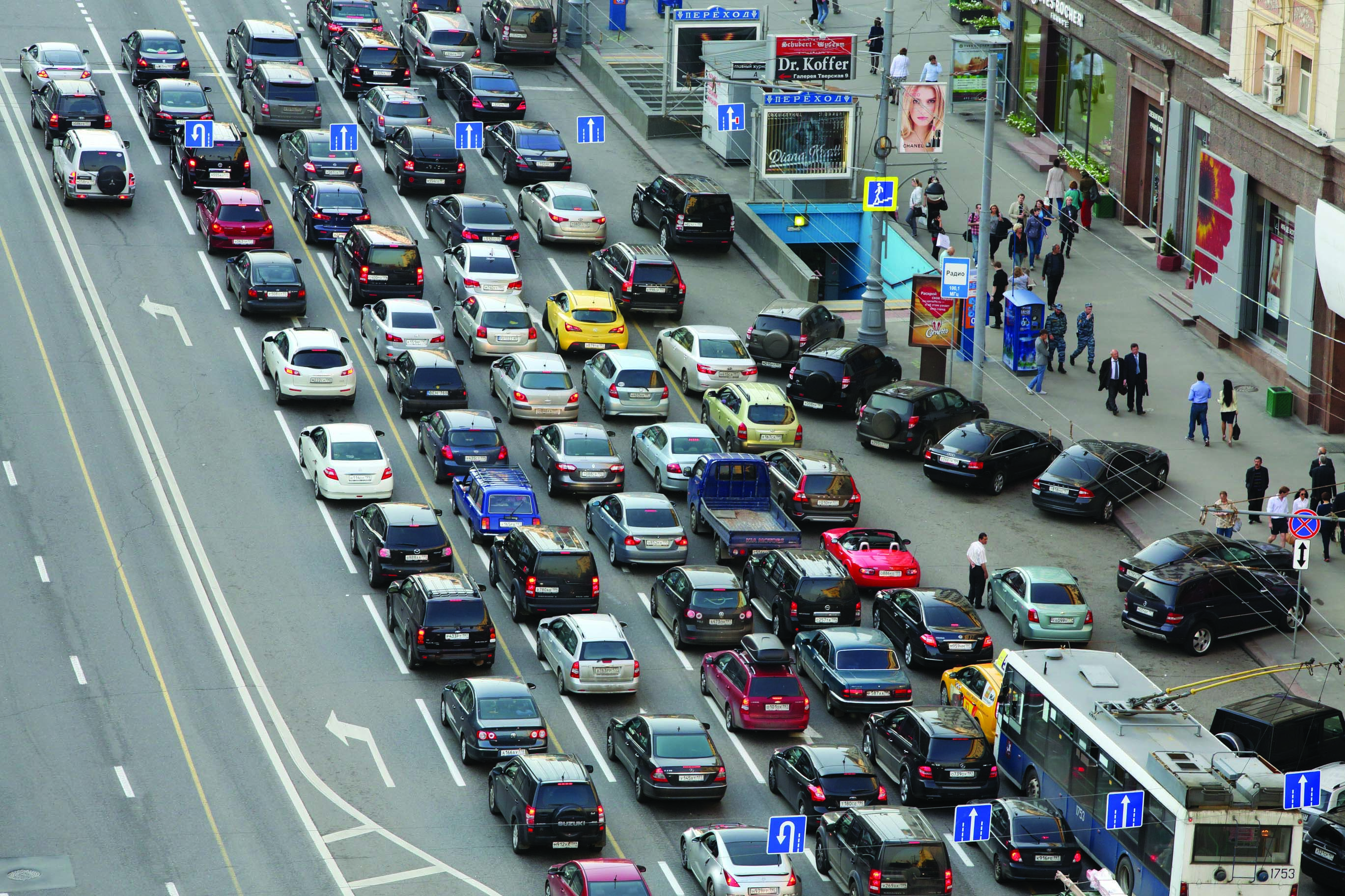 Moscow's traffic congestion