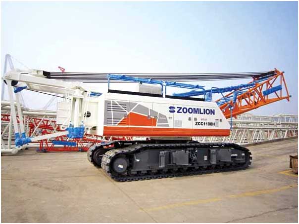Zoomlion's ZCC1100H crawler crane 
