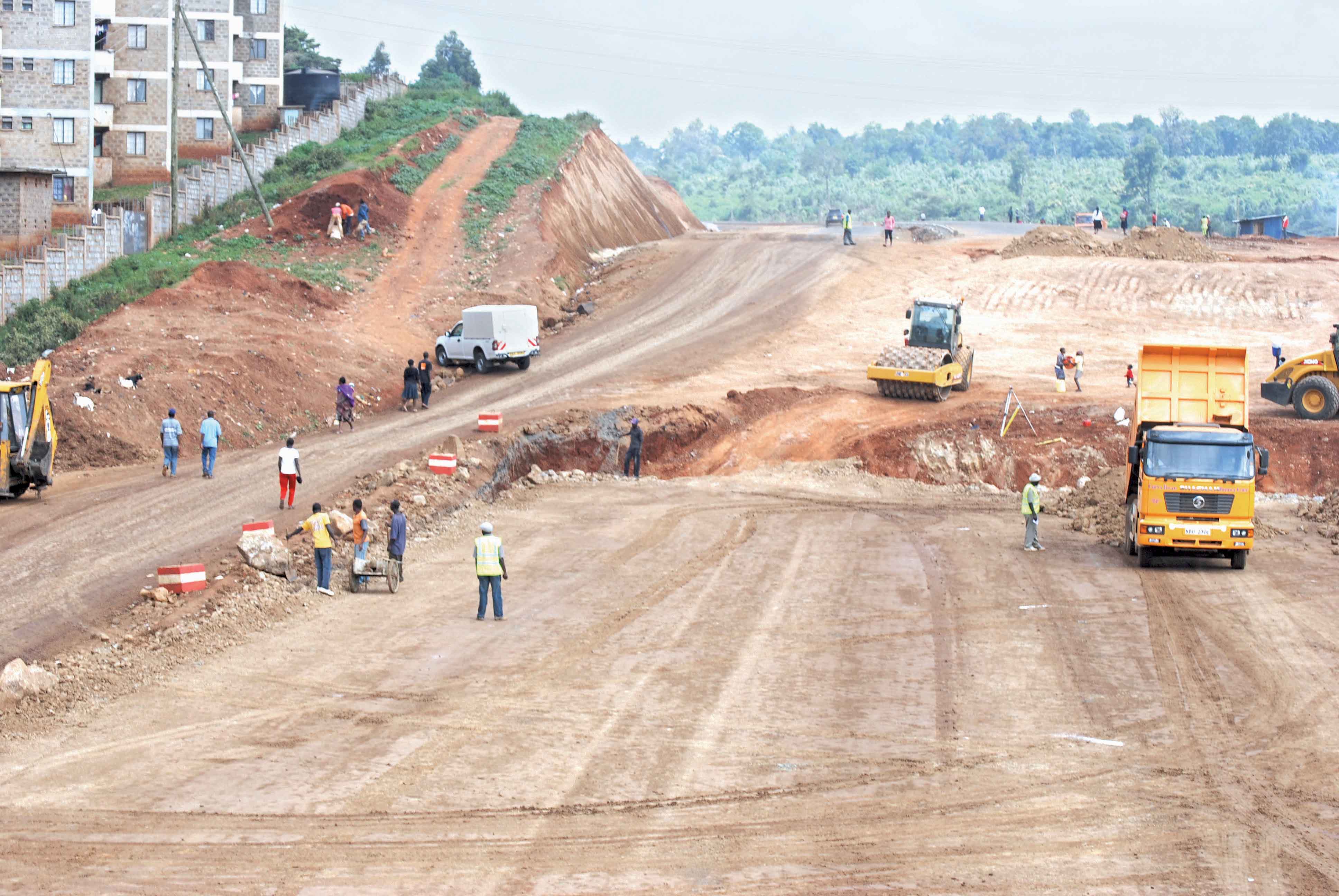 road build in Kenya 