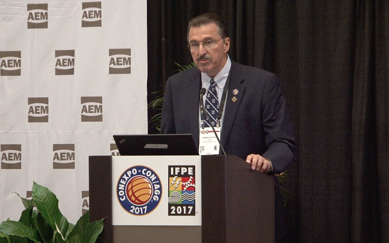 Dennis Slater, president of the Association of Equipment Manufacturers