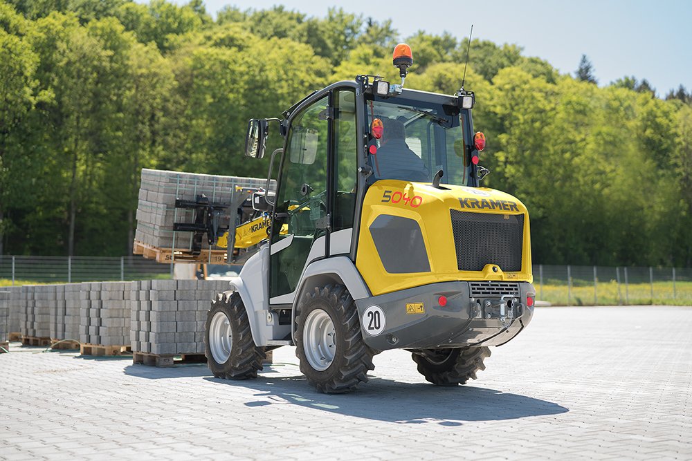High performance is claimed for the new Kramer compact wheeled loaders