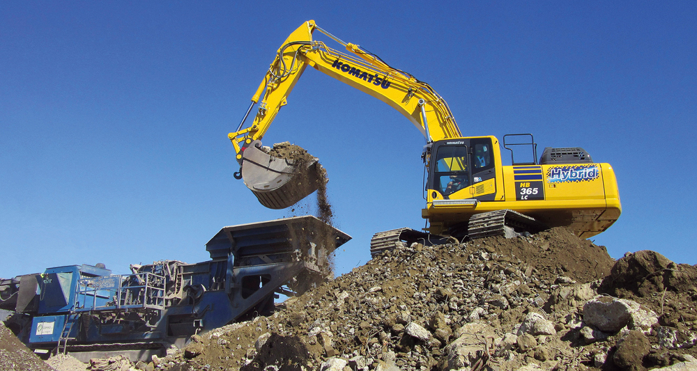 The Komatsu Hybrid technology helps to reduce carbon footprint and fuel consumption