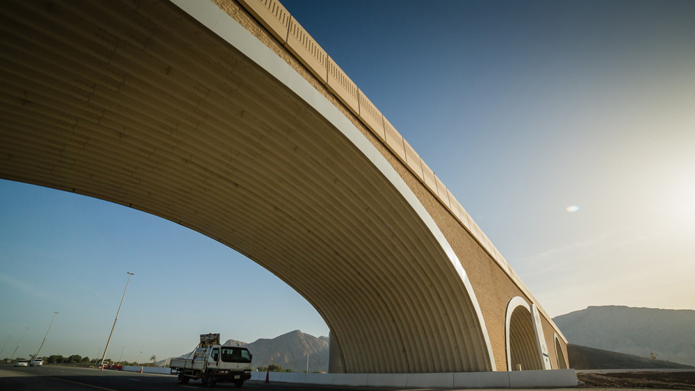 Ras Al Khaimah’s steel arch bridge, UAE, one of the winners of the IRF GRAAs