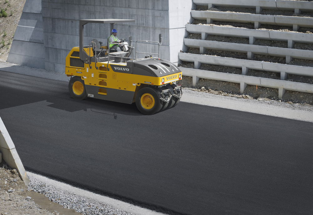 Volvo CE is now offering its efficient PT220 rubber tyred compactor to key emergent markets