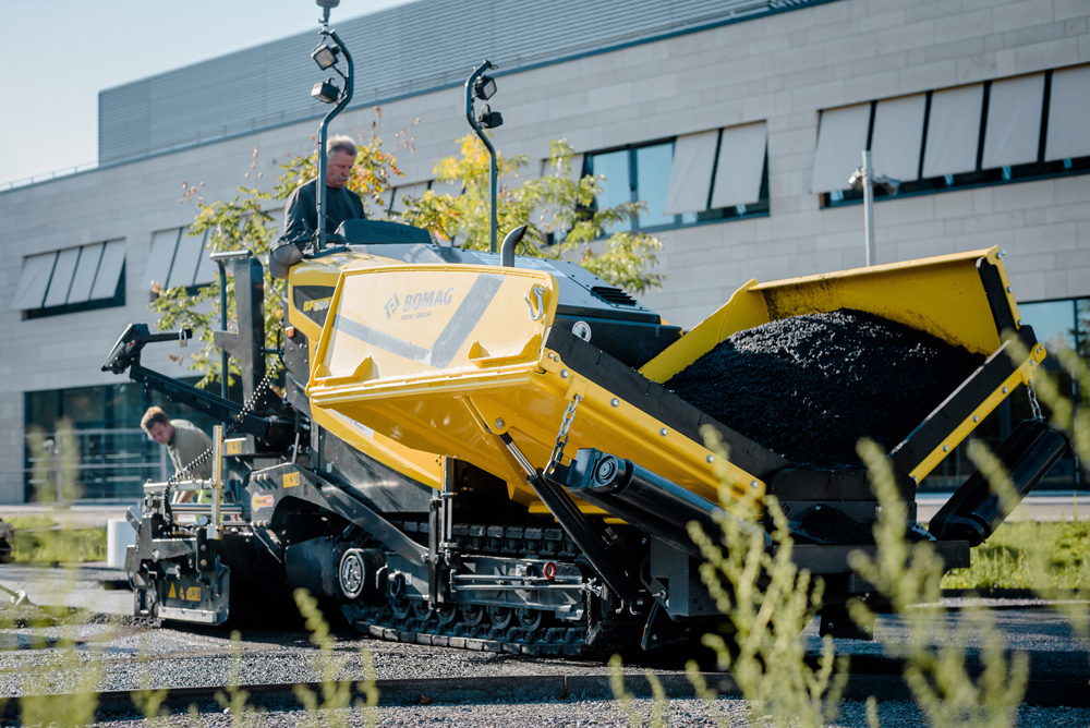 Machines from BOMAG have been used to pave and compact a former military base in Germany now being repurposed for public use