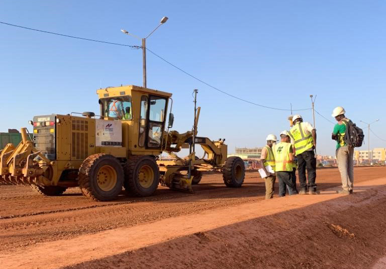 Use of the Topcon machine control technology has made road improvement work in Burkina Faso more efficient and productive