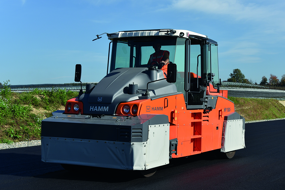 HAMM claims increased performance for its latest pneumatic compactor model