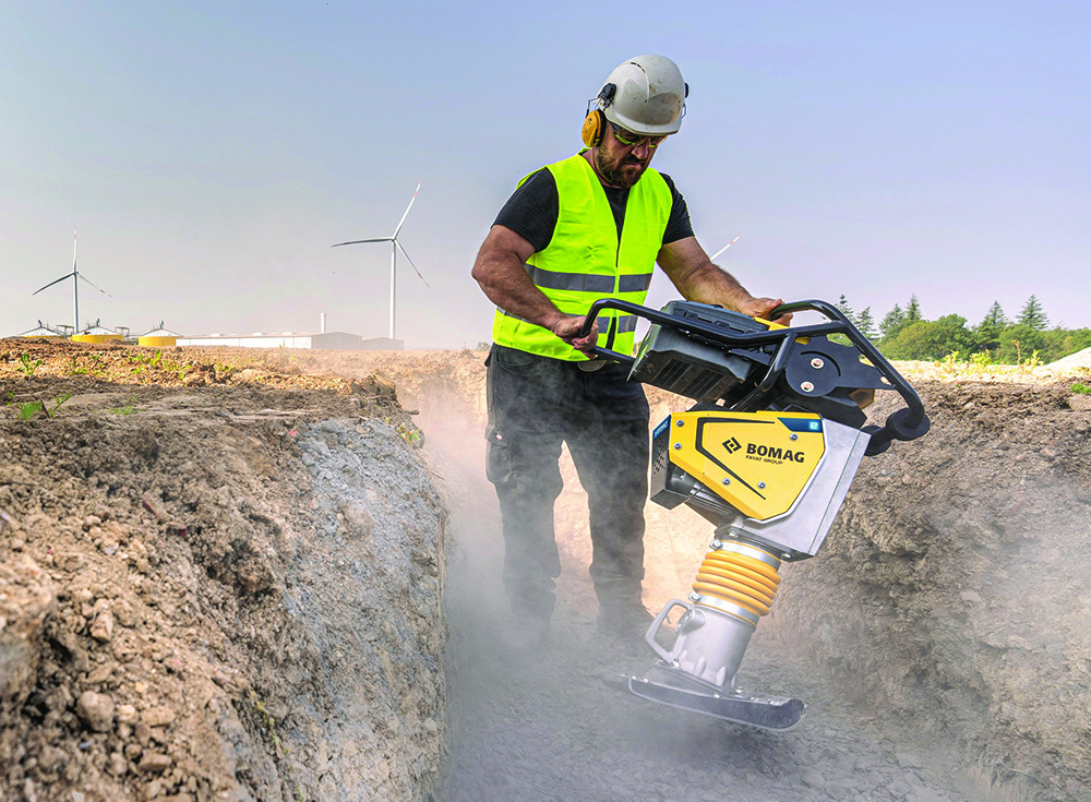Versatility is claimed for BOMAG’s new battery powered tamper unit