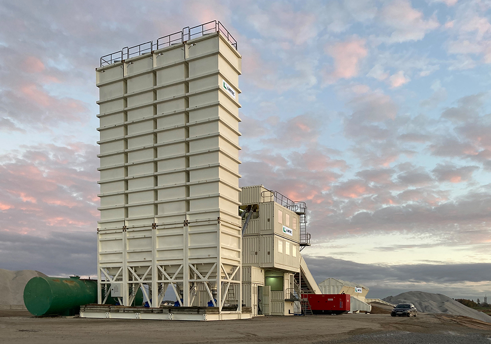 A Lintec concrete plant is proving its worth for a Polish road construction project