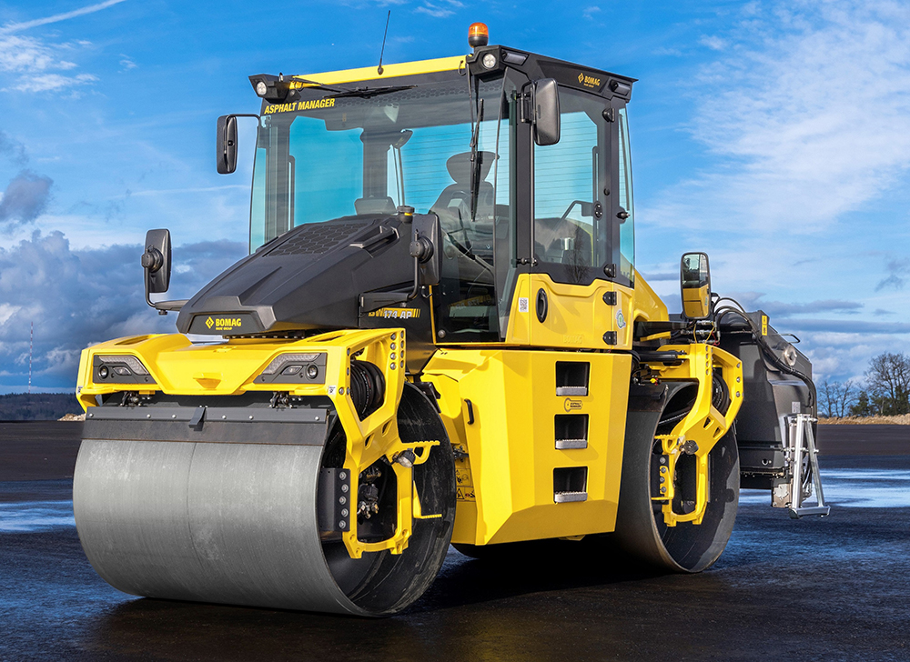 High controllability is claimed for BOMAG’s latest pivot steered compactors