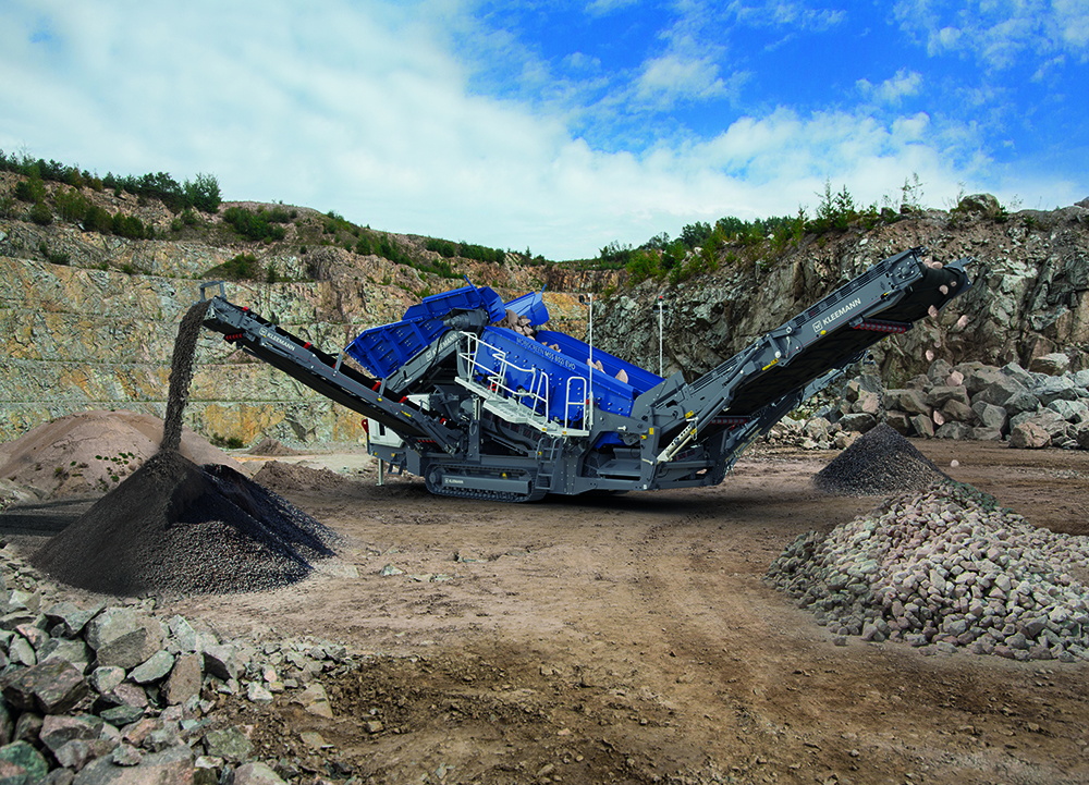 The MSS 802(i) EVO has a feed capacity of up to 500 tonnes/hour in natural stone and in recycling