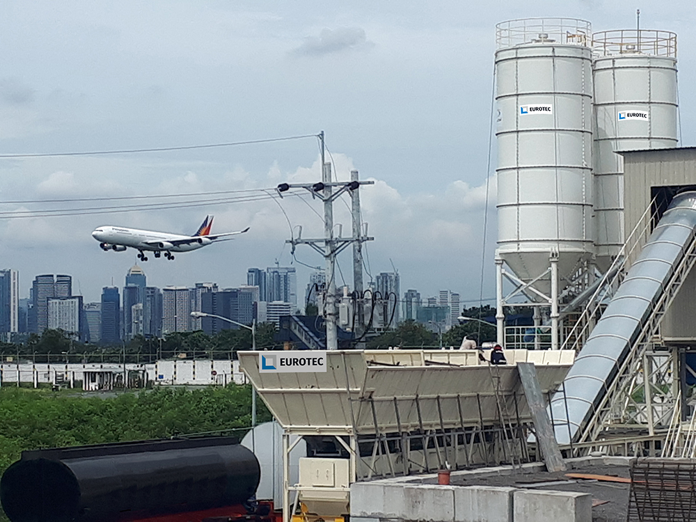 A Eurotec concrete plant is playing a key role at an airport project in the Philippines