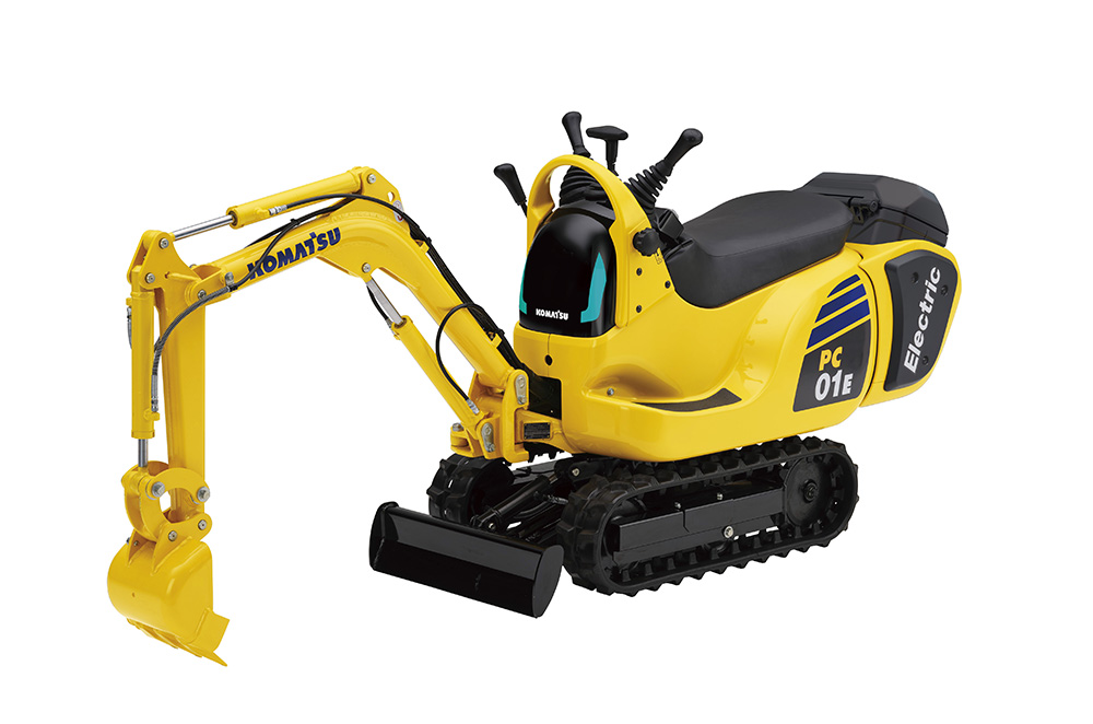 Komatsu and Honda have developed the PC01E-1 by successfully electrifying the PC01 conventional micro excavator