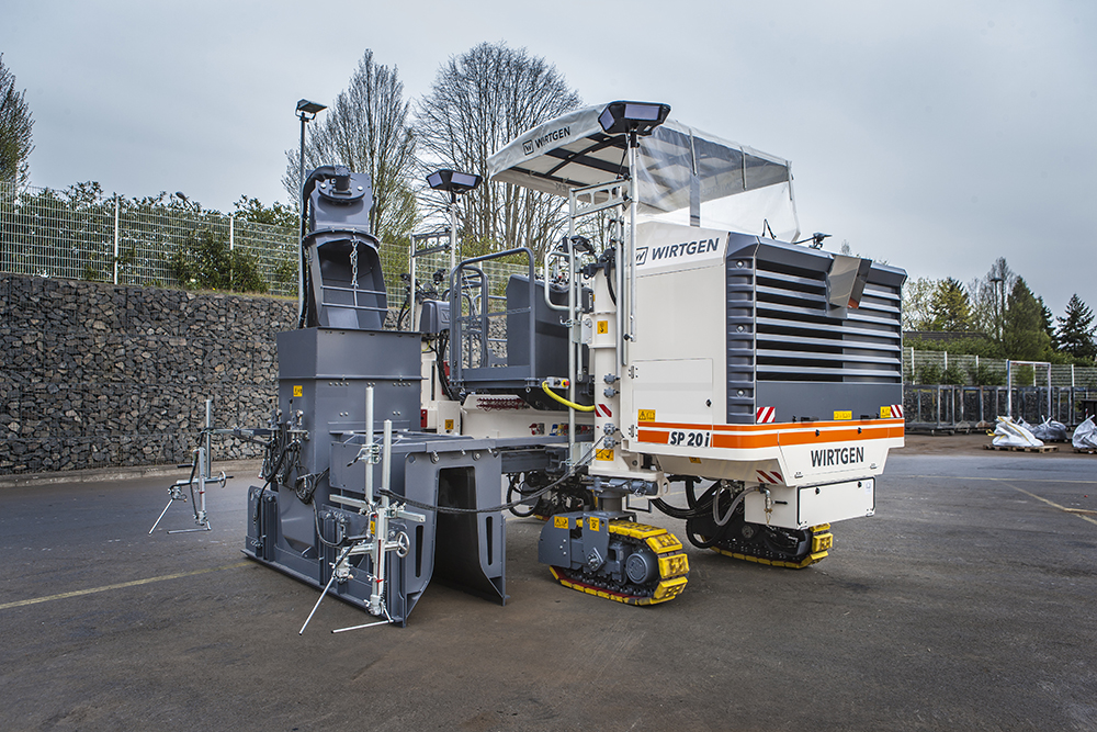 Versatility and mobility are claimed for Wirtgen’s new SP 20 (i) offset paver