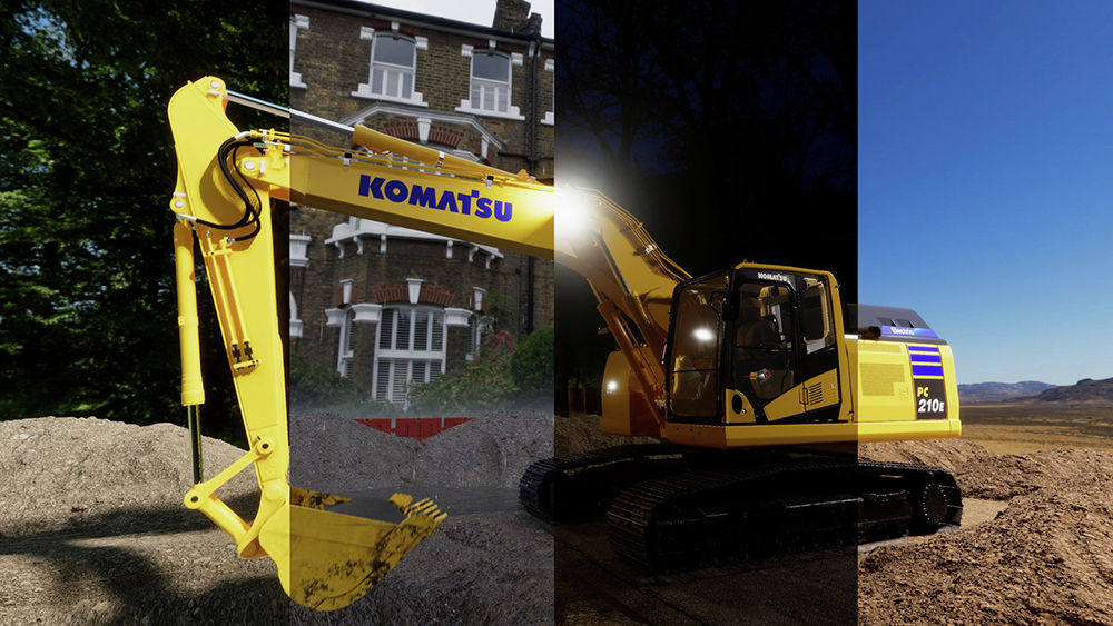 Komatsu is now offering its PC210E electric excavator
