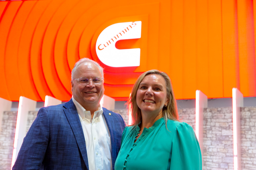 Eric Neal, executive director of Cummins’ off-highway business, and Amy Davis, president of Accelera by Cummins 