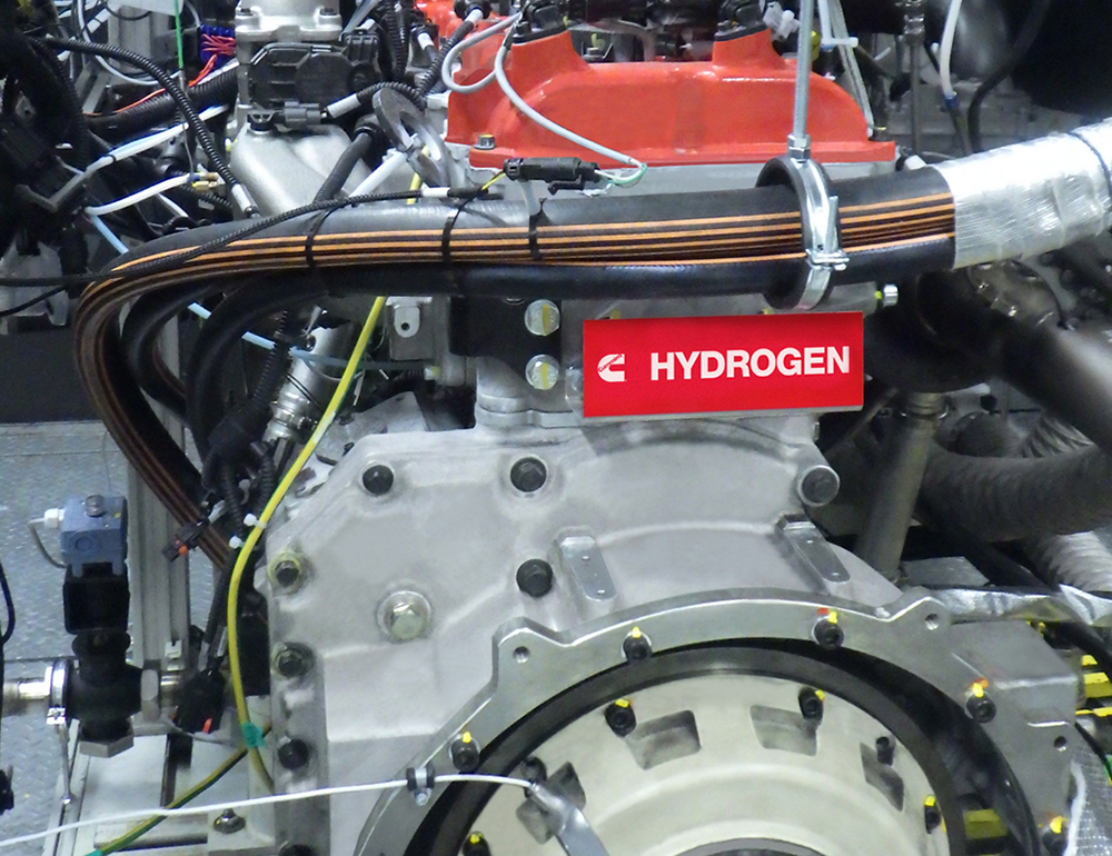 Cummins has carried out extensive testing of its IC engines using hydrogen as fuel