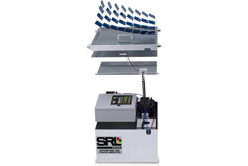 SRL’s Solar PLUS works with either AGM (absorbed glass mat) or lead acid batteries (image courtesy SRL Traffic Systems)