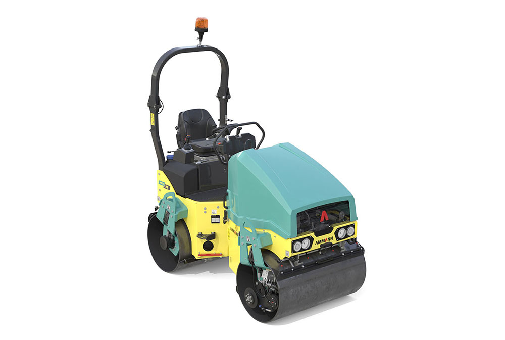 Electric versions of Ammann’s small, twin drum asphalt compactors are available