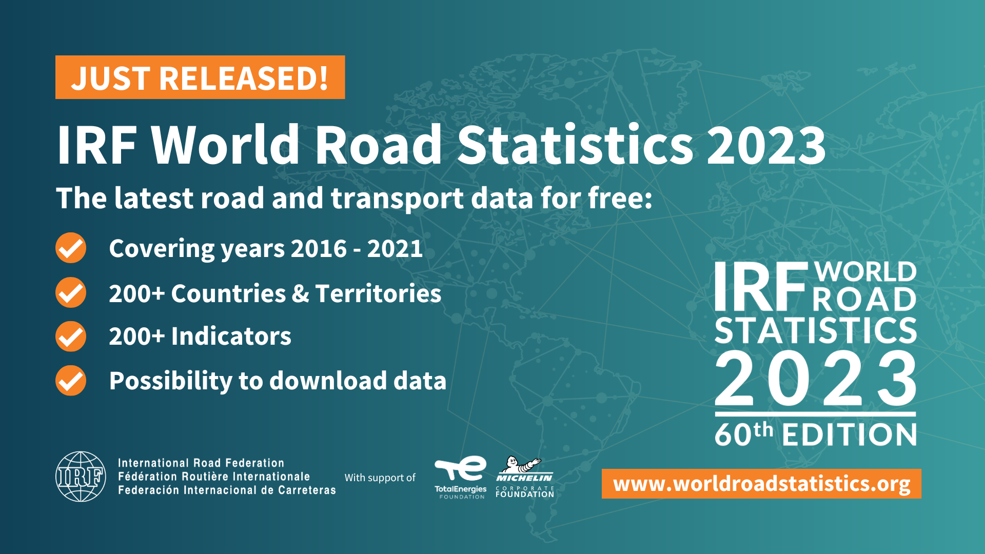 IRF releases 60th edition World Road Statistics