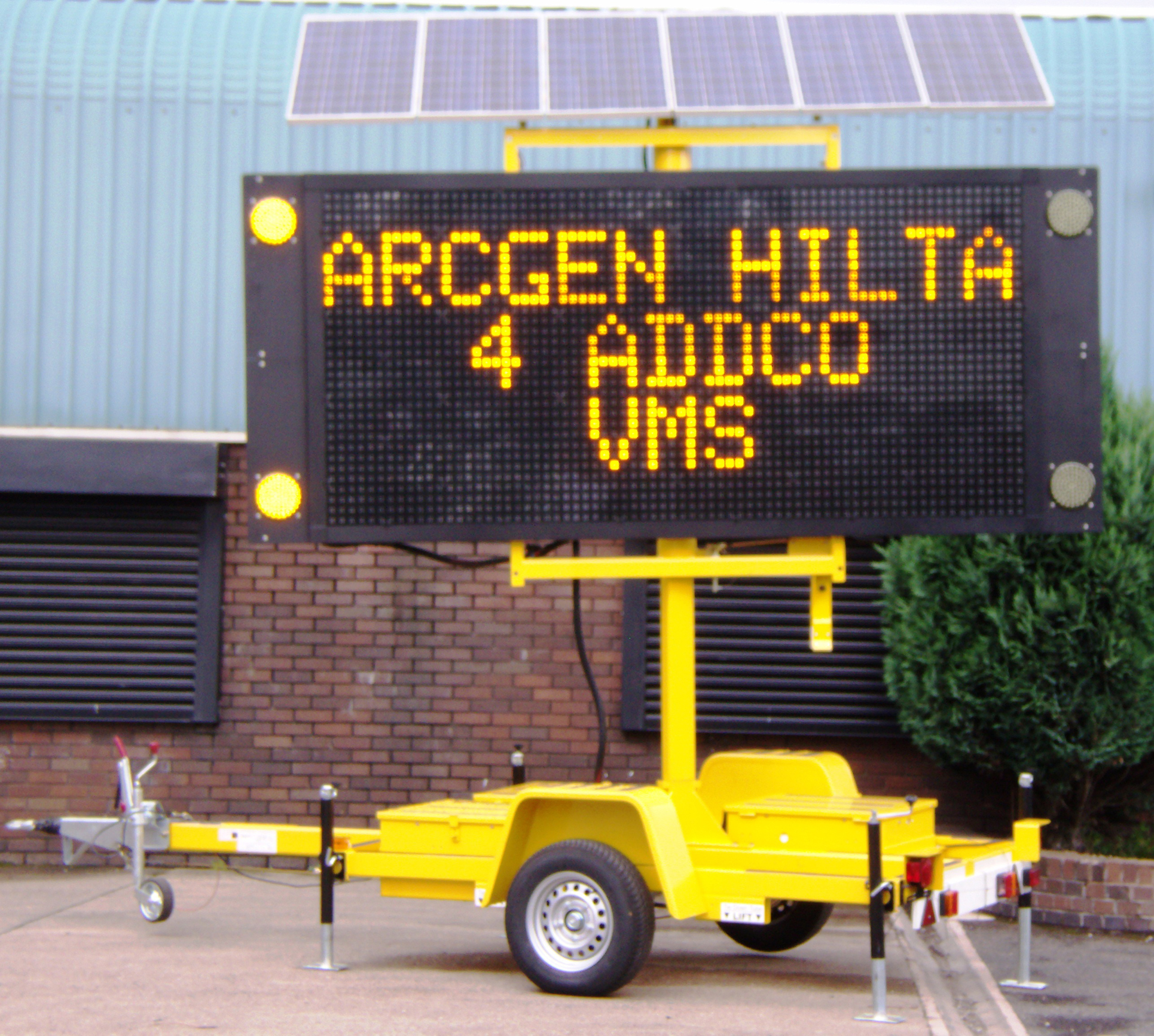 ADDCO mobile traffic control message board