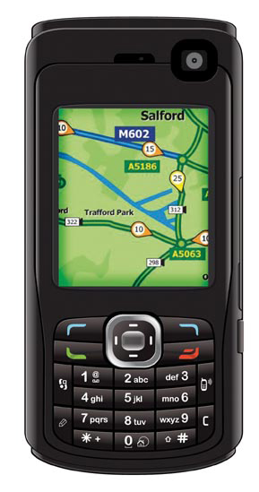 mobile phone with traffic TV