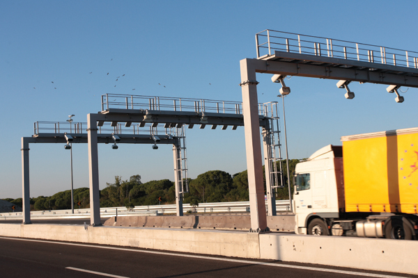 multi-lane, free-flow tolling stations