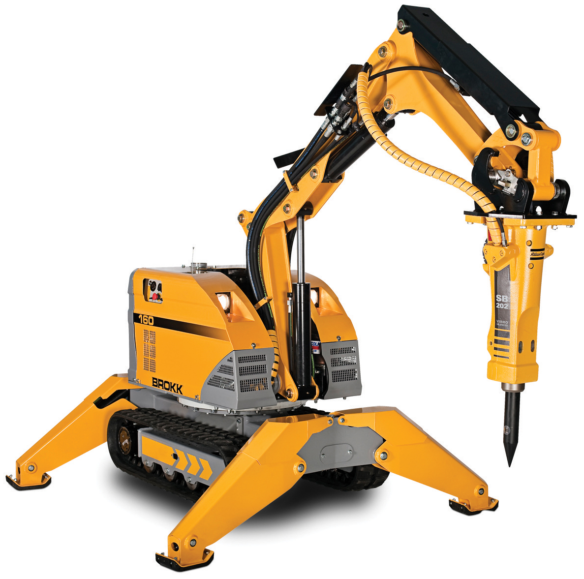 The Brokk 160 demolition machine is said by its US manufacturer to combine powerful performance and lightweight design