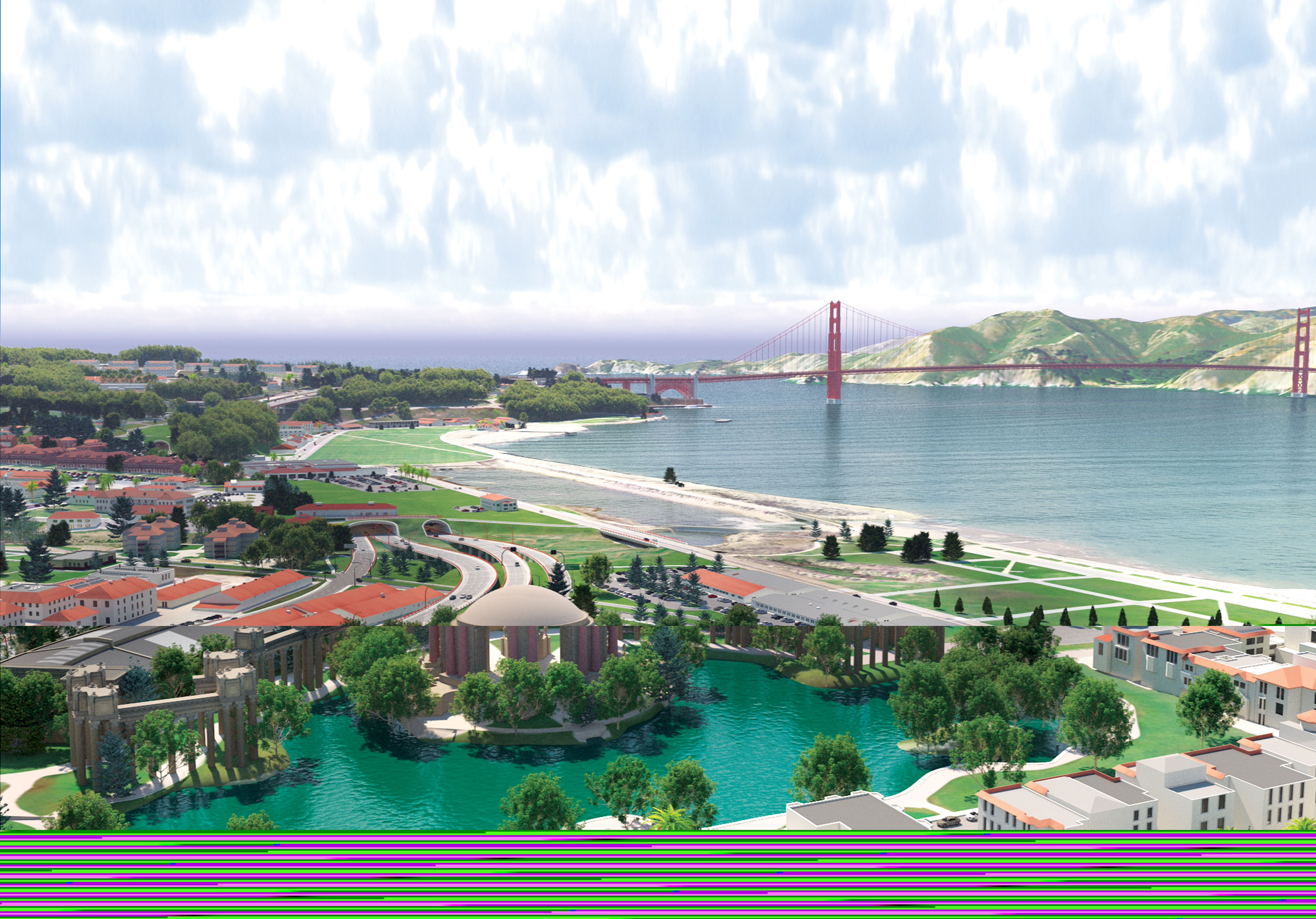 the look of completed Presidio Parkway