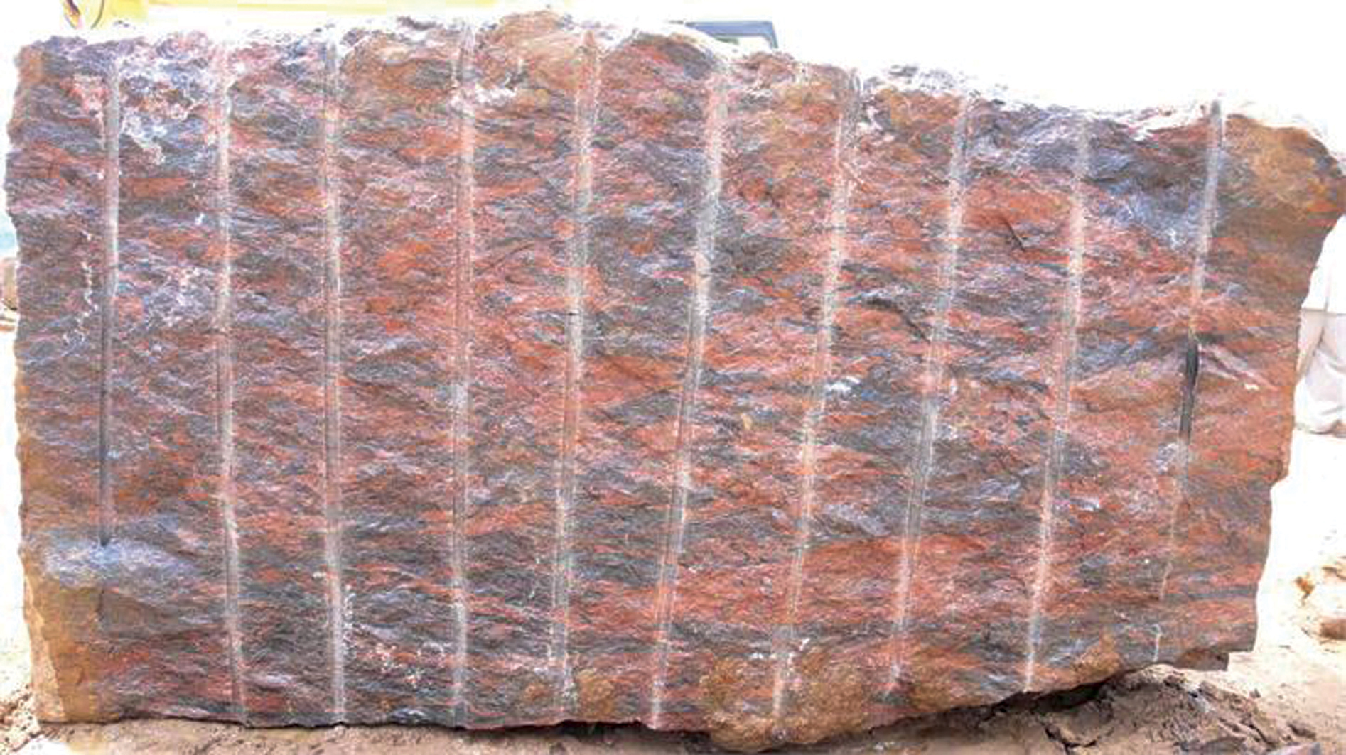 Rare Indian red granite from quarries in southern India