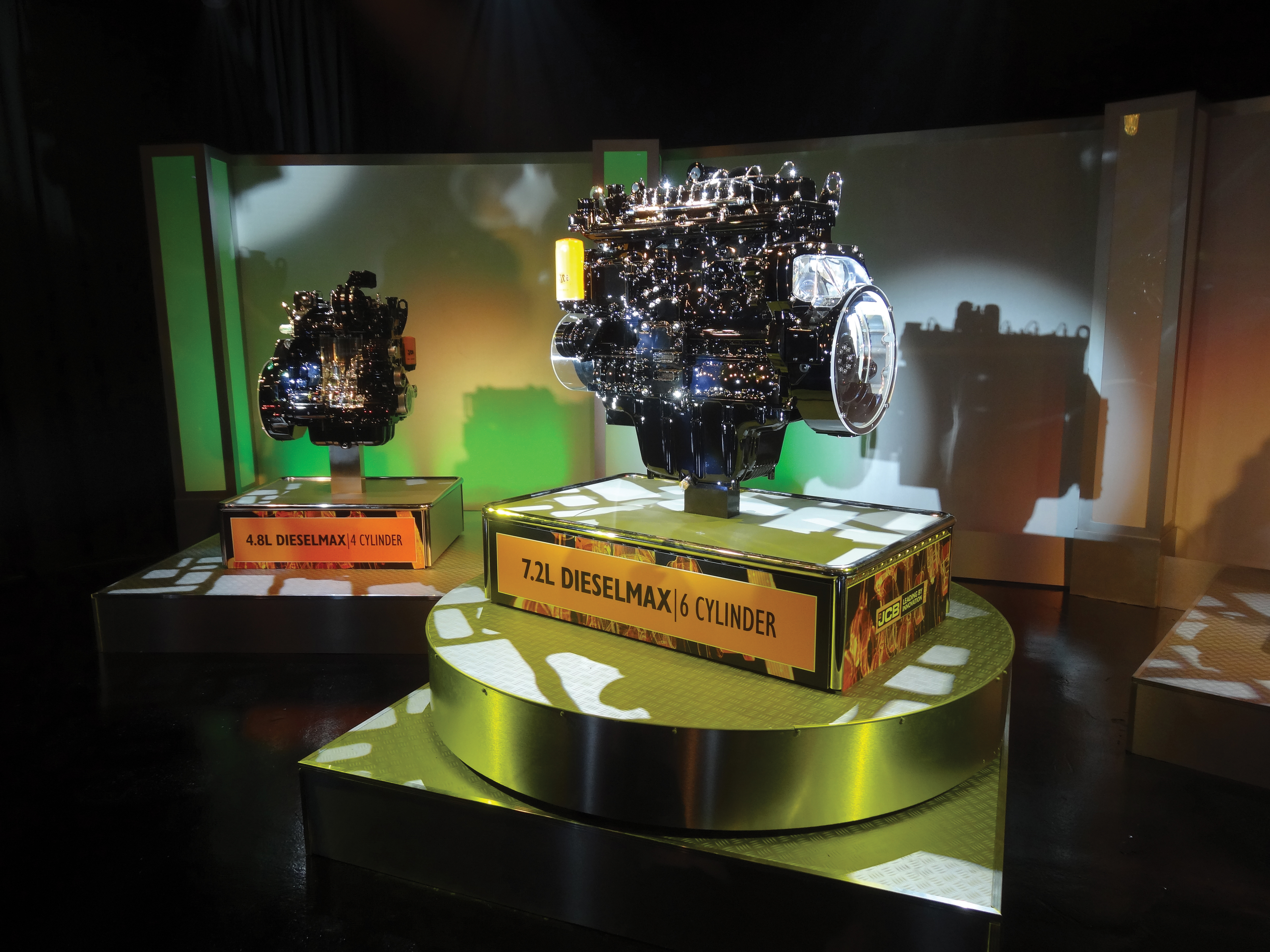 six-cylinder JCB Dieselmax 672 engine