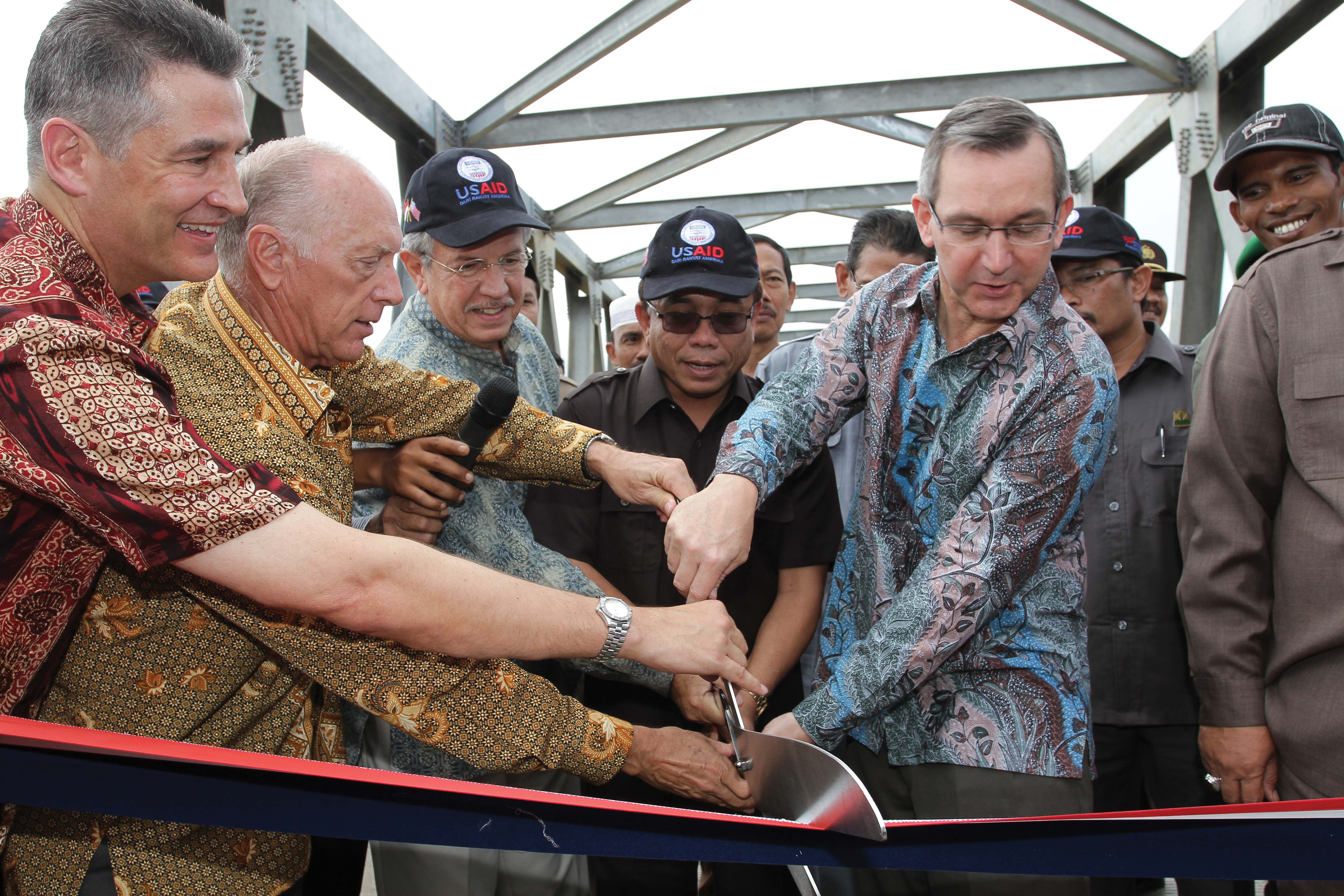 Aceh Road ribbon cutting ceremony