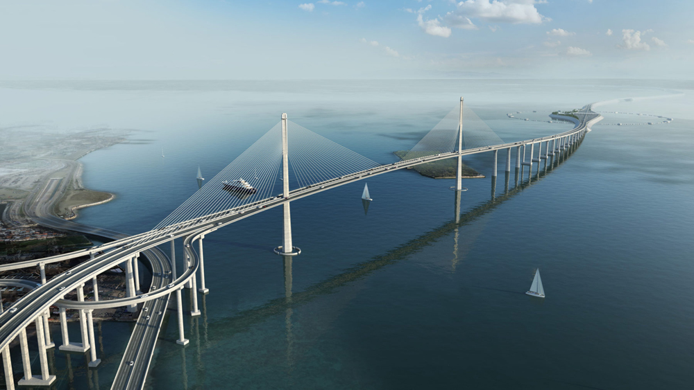 The bridge has been designed with aesthetics, as well as functionality, in mind (image courtesy Dissing+Weitling)
