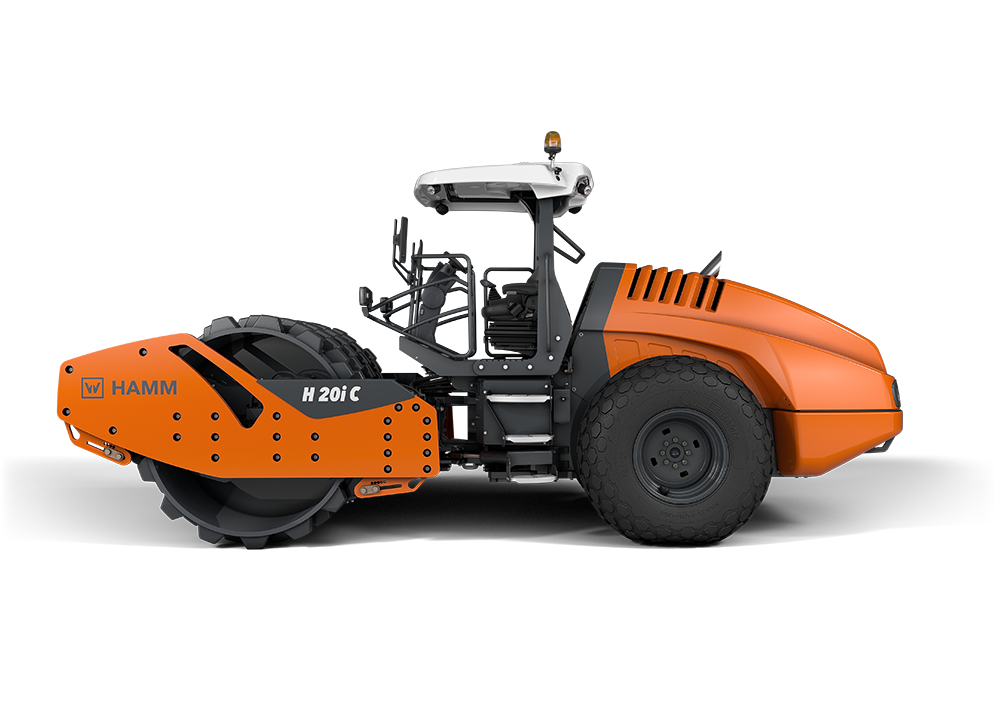 Safe operation from a distance can be achieved with Hamm’s remote controlled soil compactor 
