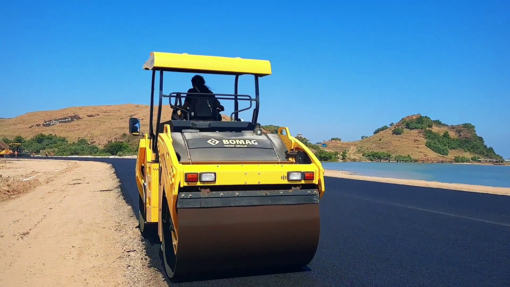 An array of Bomag compactors were used to ensure the correct densities were achieved