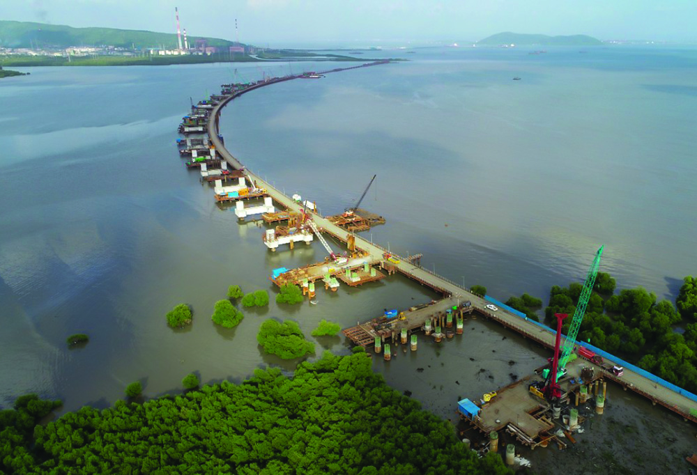 Construction of the new coastal highway will help reduce central Mumbai’s chronic car congestion