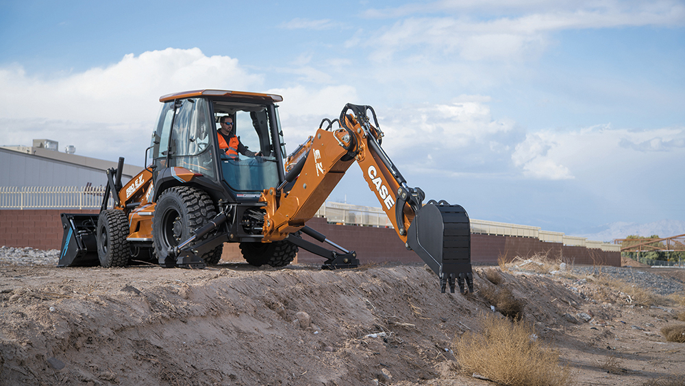 Case CE has developed an all-electric backhoe loader