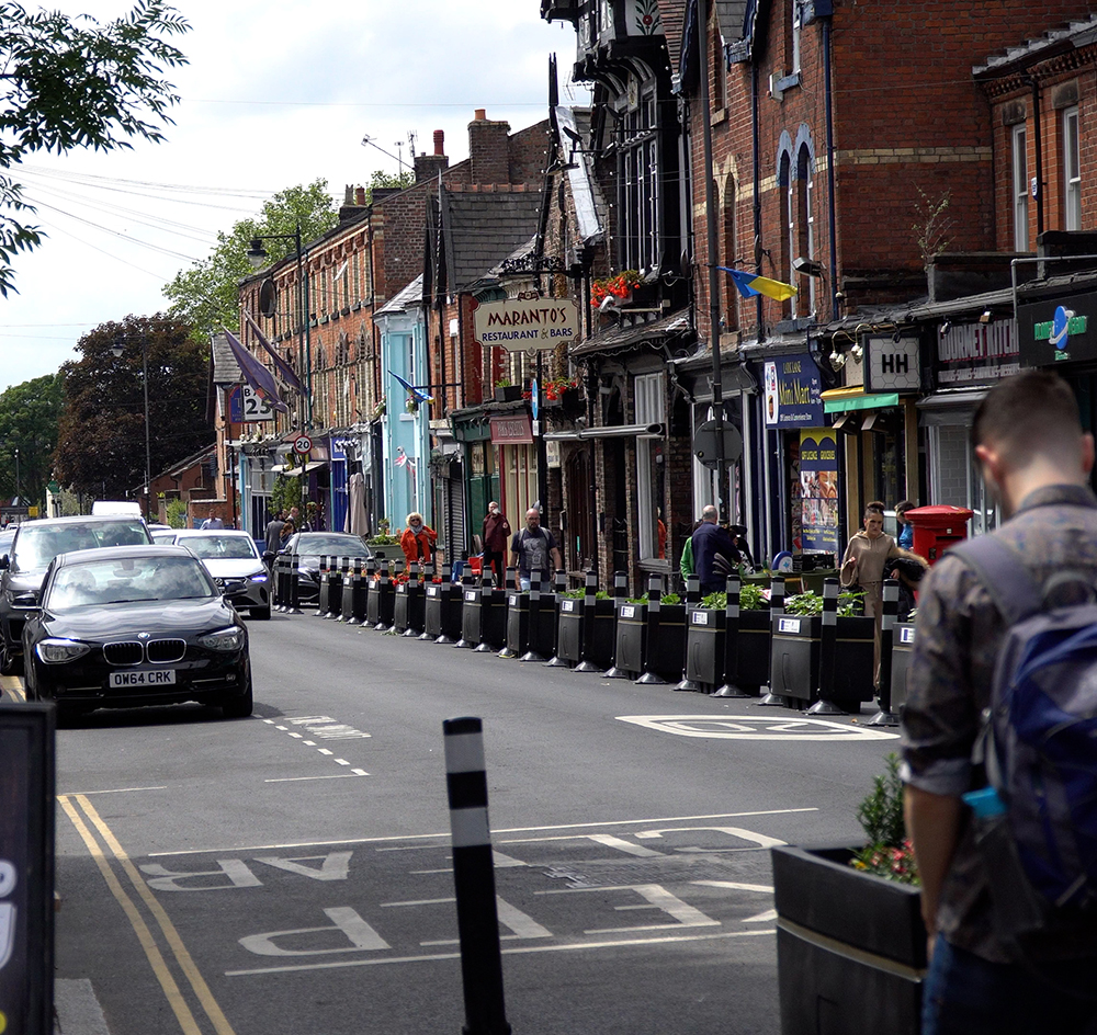 A warm mix surface has been used on Lark Lane in Liverpool