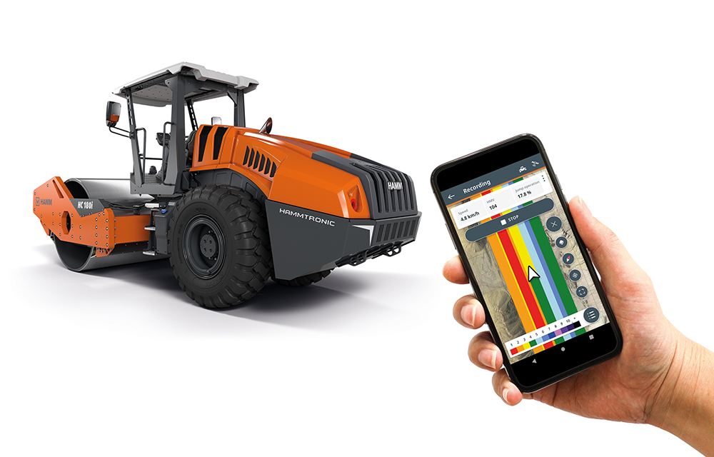 The Smart Doc app from Hamm makes it very easy to create compaction reports for self-monitoring and documentation.