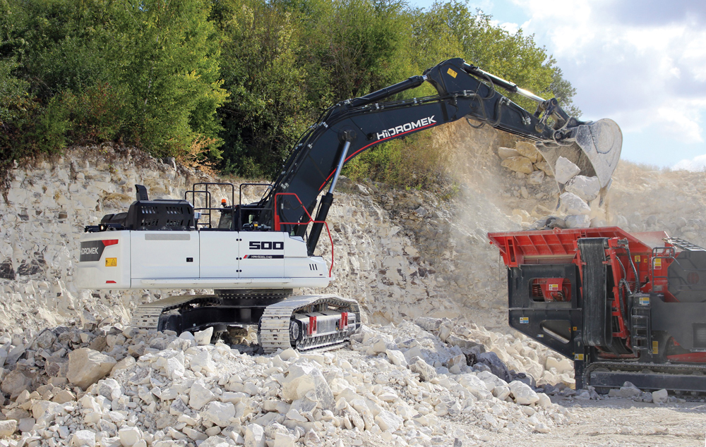 Durability and reliability are key features of the new HIDROMEK excavator