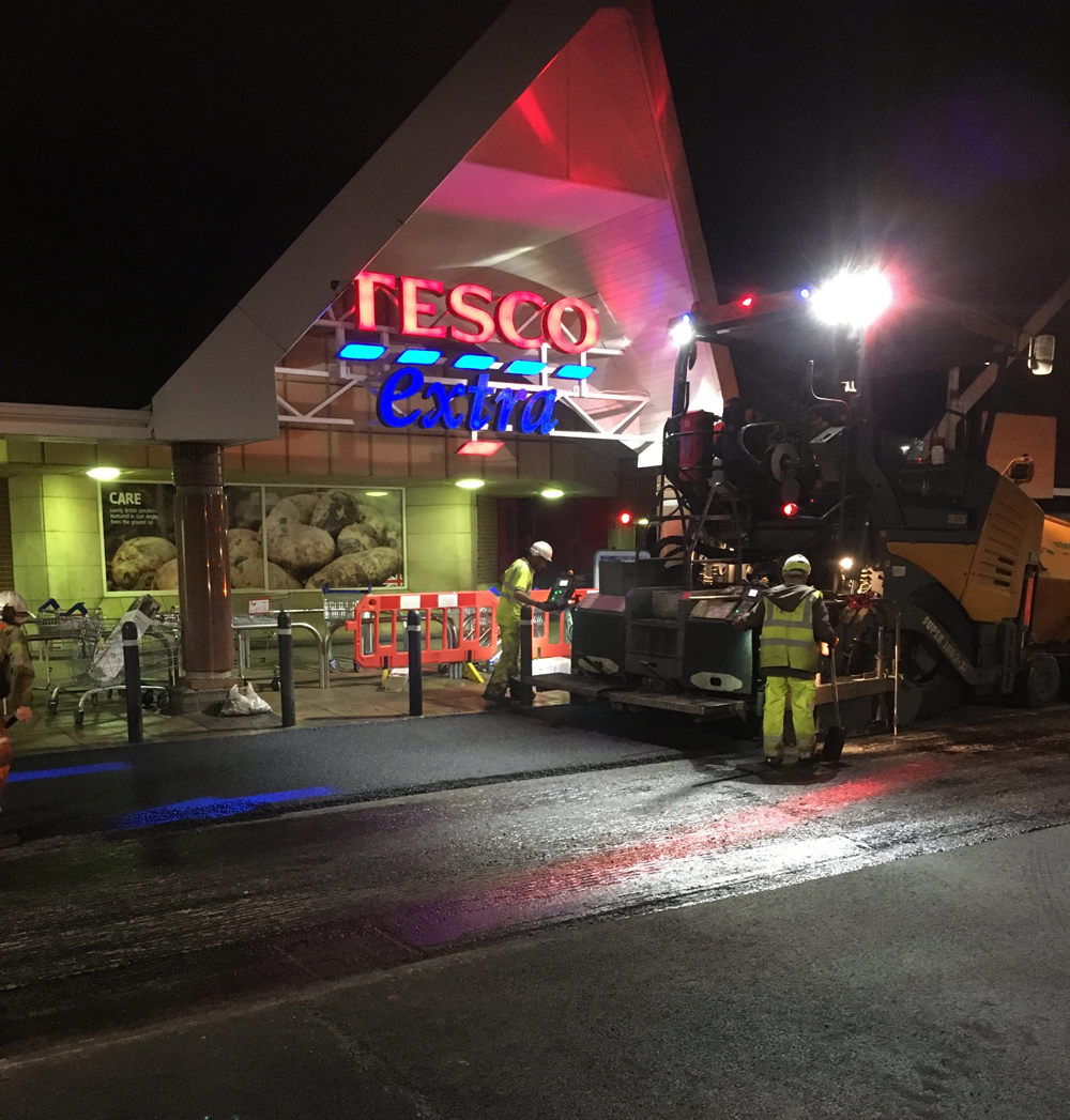 Supermarket firm Tesco is now specifying warm mix asphalt for use in its car parks