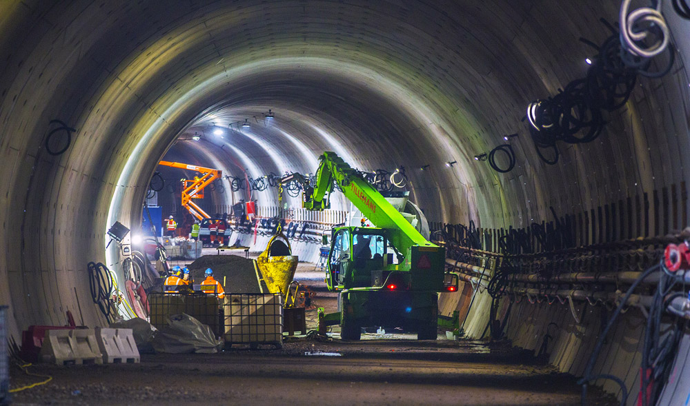 The two tunnels both feature three pumping systems under the road to collect rainwater 		entering, which is then discharged - image © courtesy of Frank Jansen
