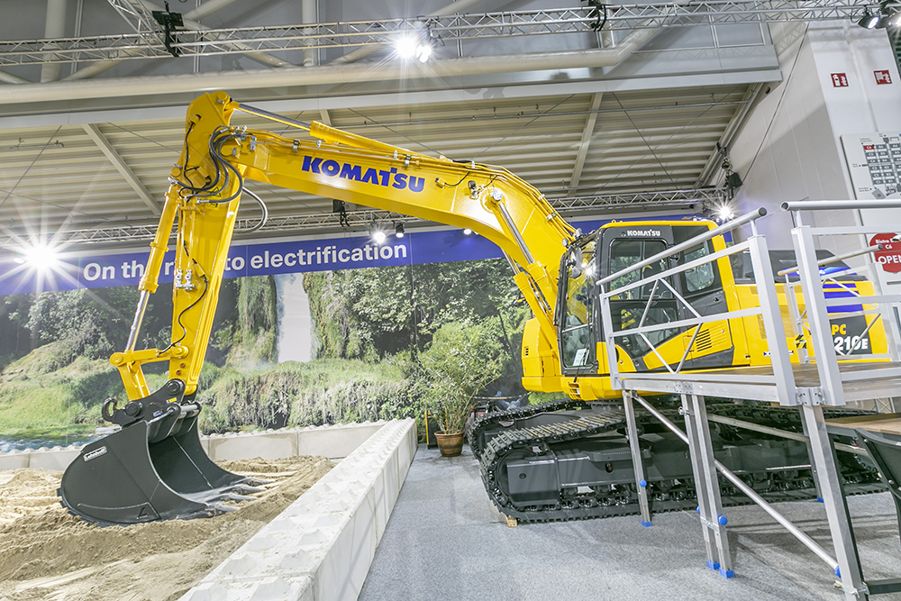 Komatsu has been working in partnership with Proterra for its electric excavator design