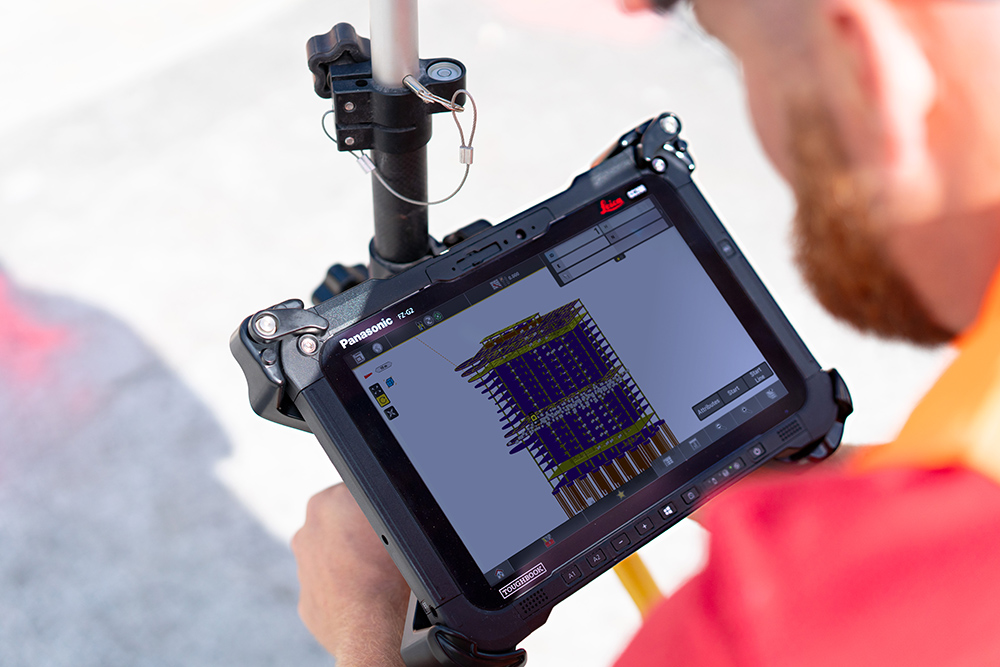 Leica CC200 CH high performance: Software tools on handheld devices are of major benefit for site personnel