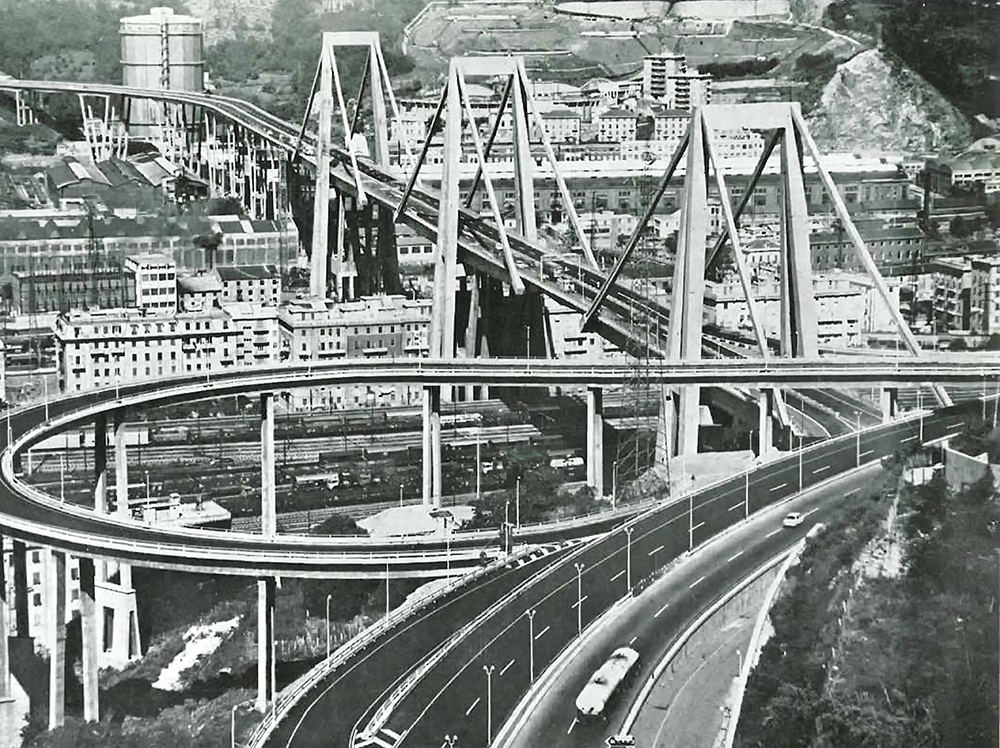 The original Morandi Bridge opened in 1967 (photo courtesy Lucio Garofalo)