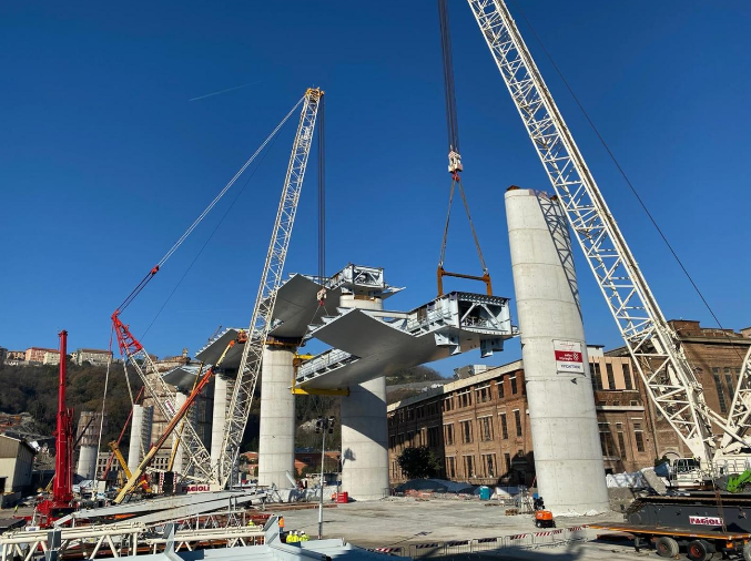 The Genoa Bridge is a test case for Progetto Italia (photo courtesy Salini Impregilo/PerGenova)