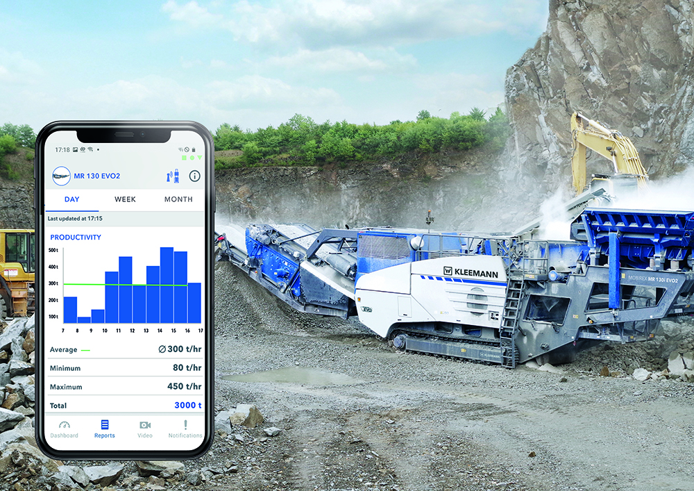 The novel SPECTIVE CONNECT telematics system from Kleemann can help boost equipment uptime