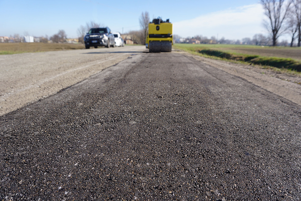 Regenerated asphalt with Simex ART after compaction