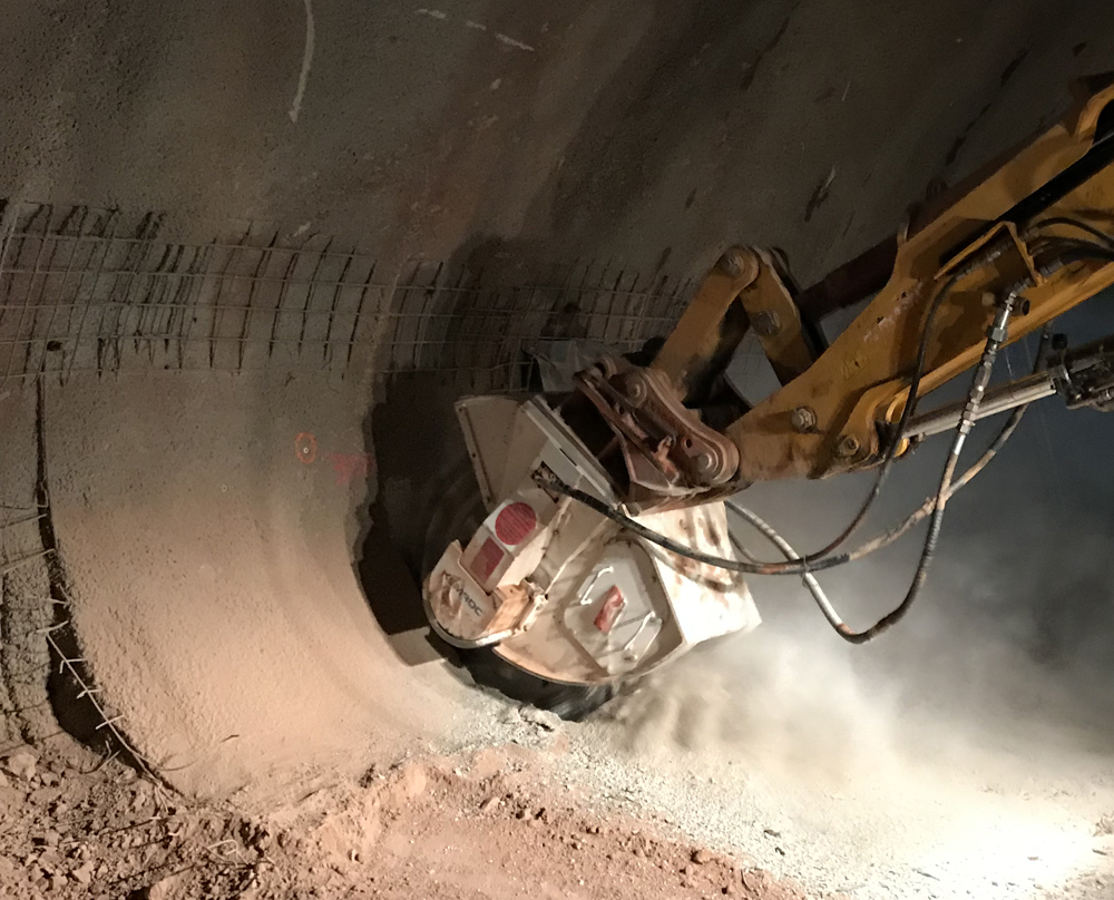 Using the KEMROC cutter has allowed efficient and accurate excavation
