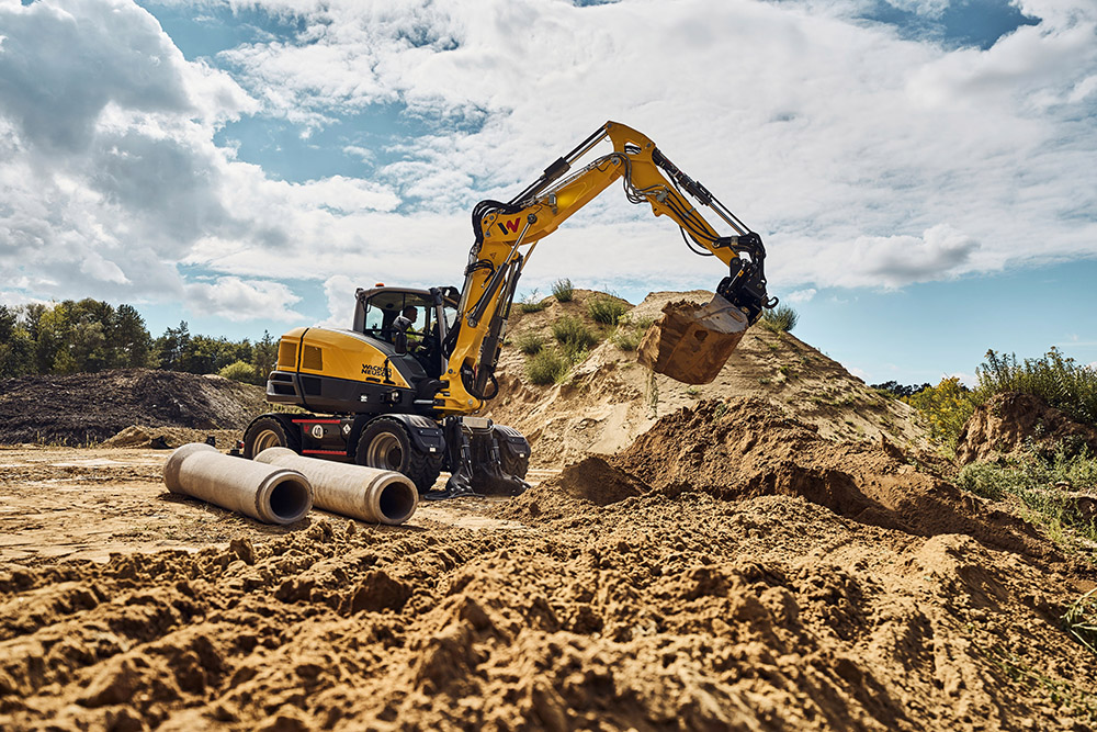 High performance is a feature of the new Wacker Neuson wheeled excavator